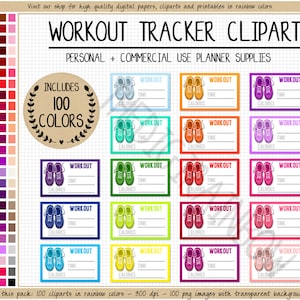 SALE 100 WORKOUT digital planner sticker work out calorie tracker sticker fitness clipart gym icon sport clipart weight loss sticker health