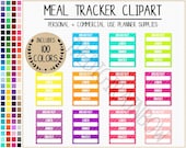 SALE 100 DAILY MEALS stickers food planner sticker meal prep diet journal meal plan digital sticker daily calories daily food intake tracker