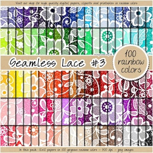 100 SEAMLESS Spitze digitales Papier weiß Hochzeit Einladung Hintergrund Cottagecore florales Muster Pastell Braut Clipart Scrapbook Rosa Textur