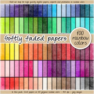 SALE 100 faded digital paper pastel grunge background vintage texture shabby print old paper distressed scrapbook printable journal page