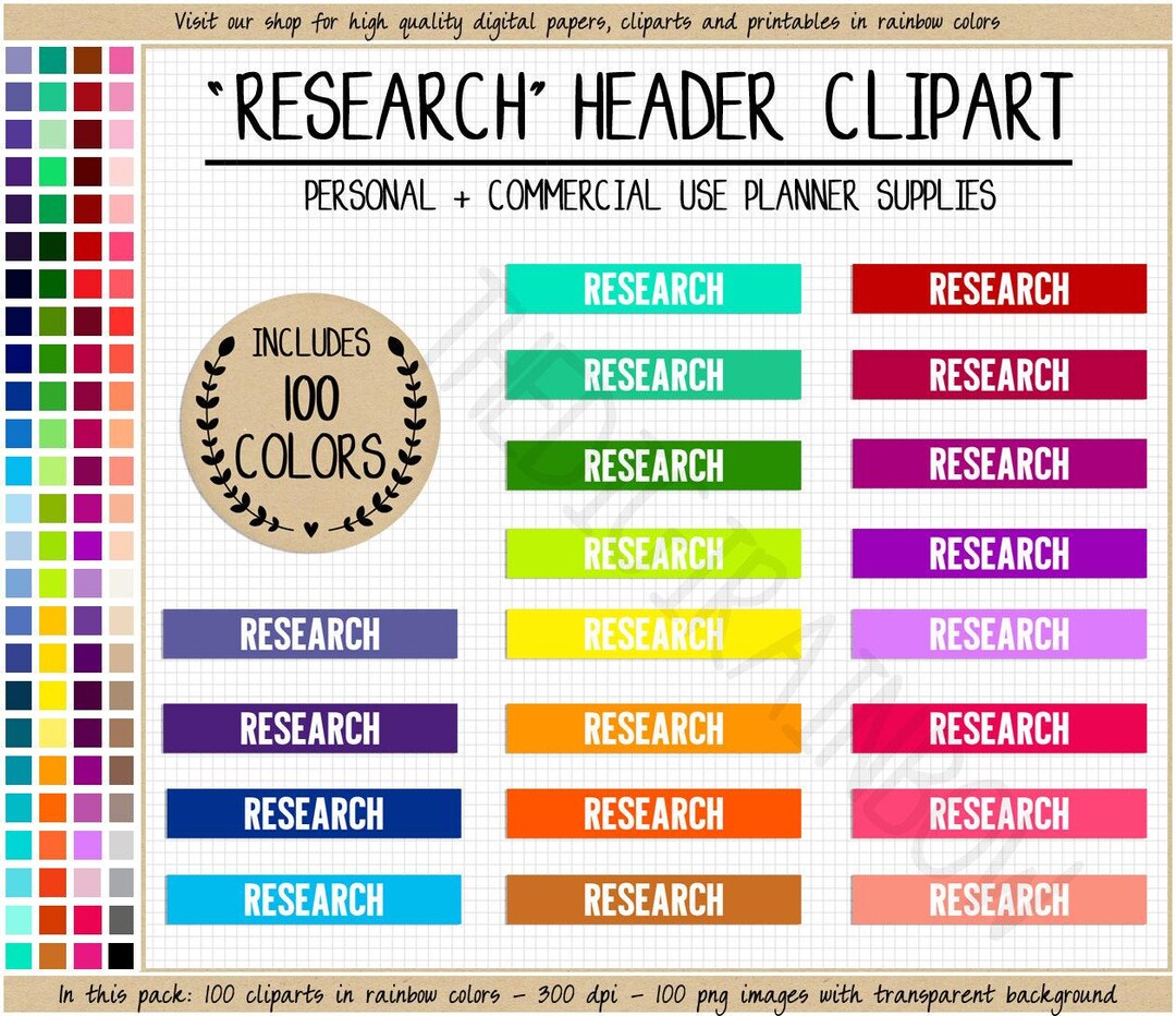 Research Explorer Sticker SALE 100 RESEARCH HEADER Stickers School Planner Sticker Work Printable ...