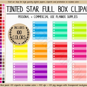 VERKOOP 100 gekleurde plannerstickers met volledige doos met checklist ombre clipart volledige doos afdrukbare plannerstickers Erin Condren Mambi Happy planner