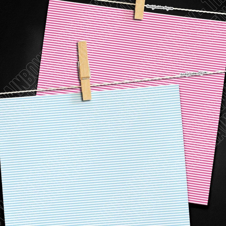 100 SEAMLESS Horizontal Stripe Digital Paper Rainbow Stripes Backdrop ...