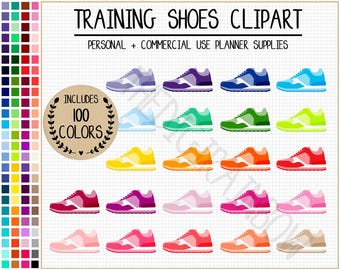 SALE 100 TRAINING SHOES clipart running shoes stickers trainers stickers sports clipart marathon stickers fitness exercise workout clipart