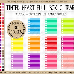 VERKOOP 100 gekleurde plannerstickers met volledige doos met checklist ombre clipart volledige doos afdrukbare plannerstickers Erin Condren Mambi Happy planner