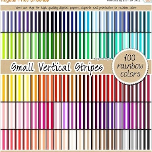 100 rayures verticales transparentes papier arc-en-ciel numérique fond clipart imprimable motif rayures scrapbooking pastel neutre clair foncé