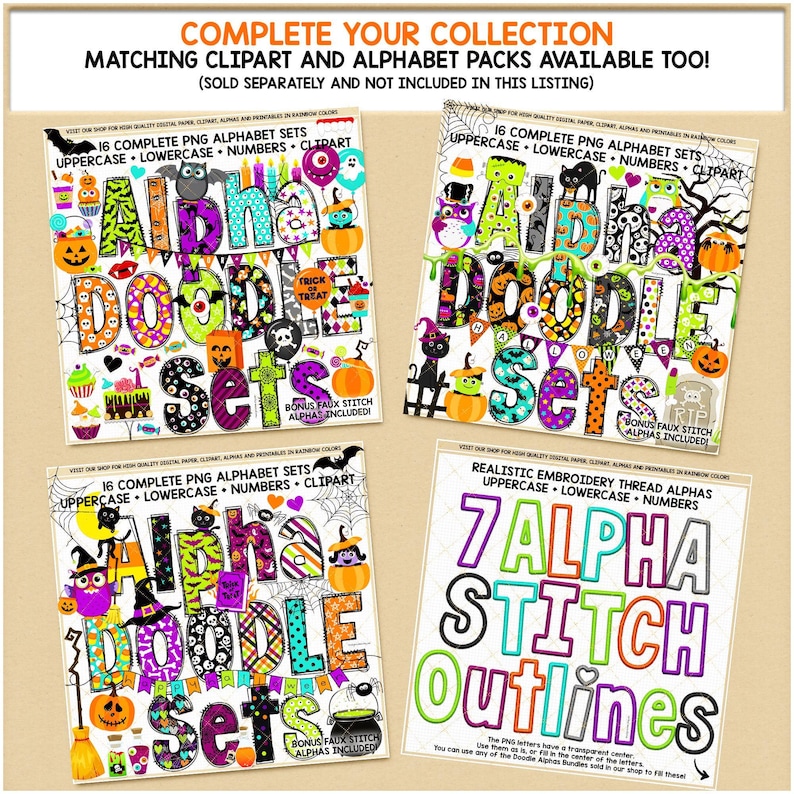 SEAMLESS Halloween Digital Paper Halloween Pattern Trick or Treat ...