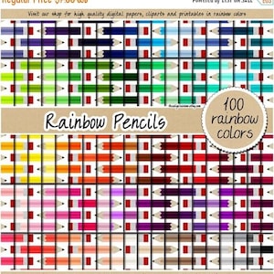 100 Bleistifte digitales Papier Schule digitales Papier Kunst digitales Papier Bleistift Clipart Lehrer Scrapbook 12x30 pastel neutral hell dunkel