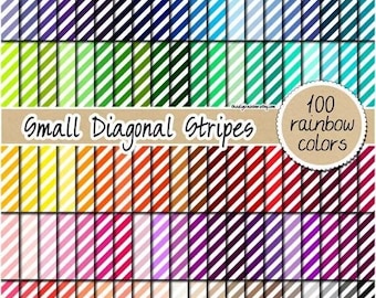 100 sans couture rayures diagonales papier numérique arc-en-ciel papier sans couture imprimable scrapbooking papier 12 x 12 rayures toile de fond pastel papier clipart