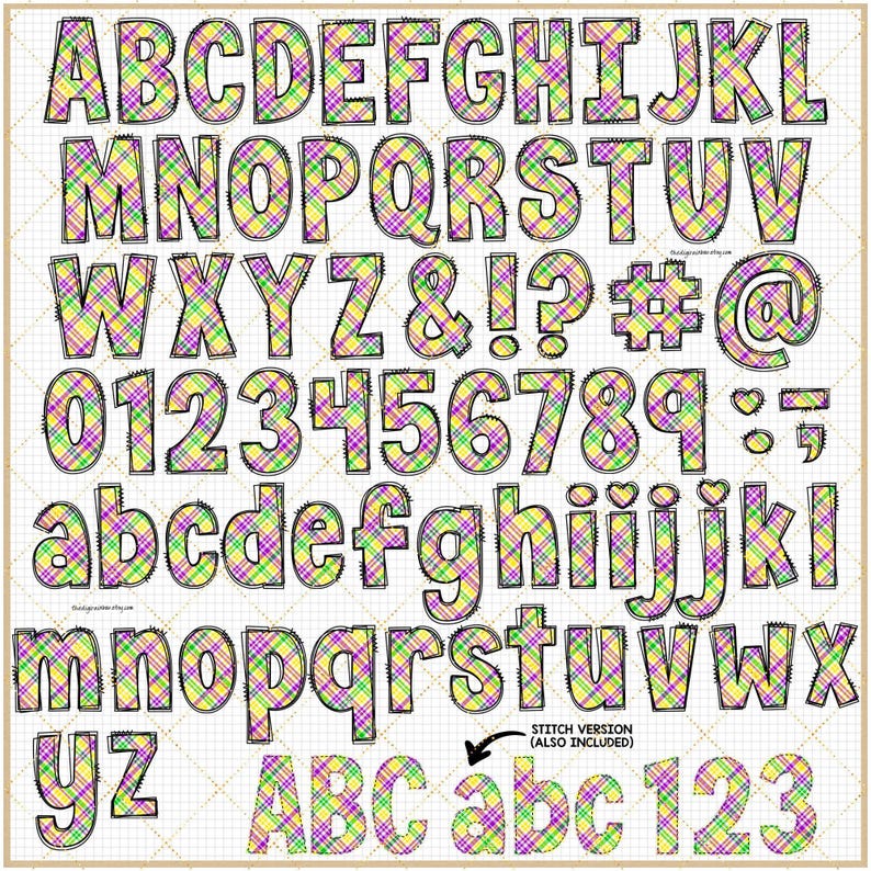 Mardi Gras Alphabet Clipart Fleur de Lis Buchstaben Karneval Maskerade Perle Aufkleber Goldfeder Sublimation PNG Schriftart New Orleans Maske Party Bild 6