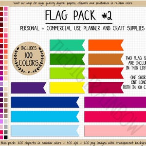 SALE 200 vlag clipart afdrukbare stro vlag sticker regenboog partij afdrukbare vlag planner sticker cupcake topper Erin Condren vlag bladwijzer