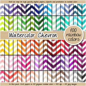 VENDITA 100 Carta digitale acquerello senza soluzione di continuità Acquerello chevron arcobaleno Acquerello clipart motivo a zigzag dipinto pastello sfondo dipinto