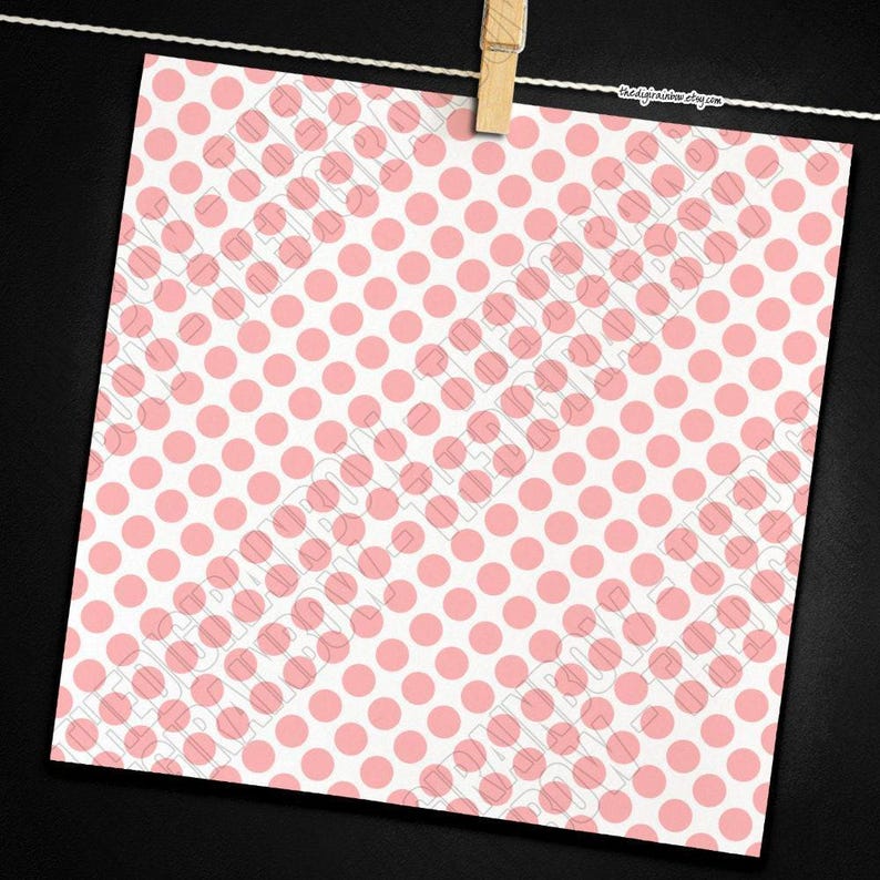 100 Rainbow Polkadot Digital Paper Seamless Printable Background Polka ...