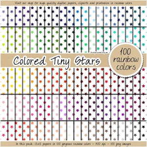 100 nahtlose Stern Muster regenbogen Sterne digitales Papier Astrologie Cliparts Astronaut Hintergrund printable Scrapbook pastell neutral hell dunkel