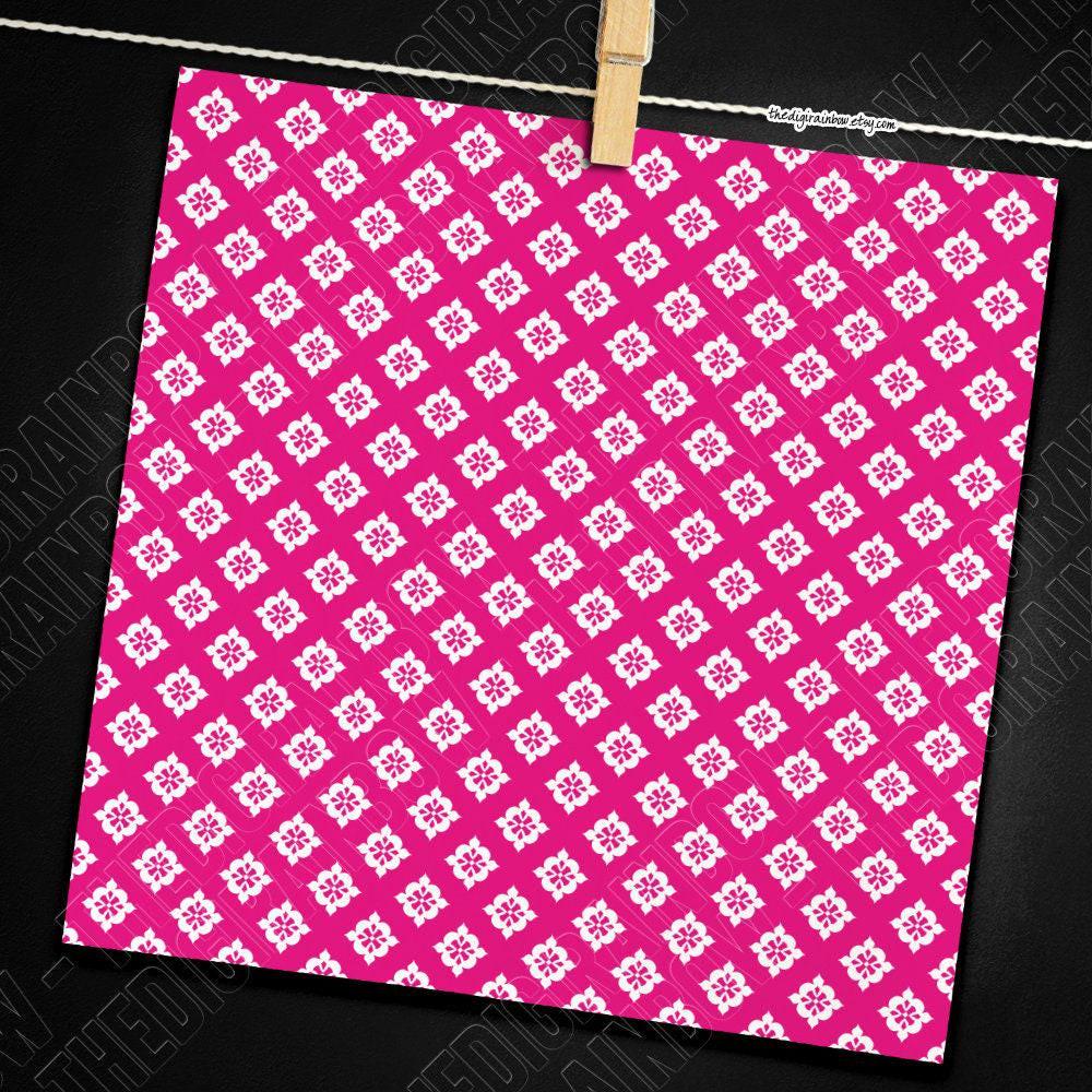 100 SEAMLESS Moroccan Digital Paper Rainbow Quatrefoil Background ...