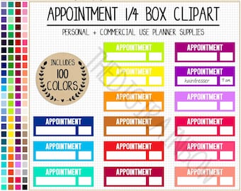 SALE 100 APPOINTMENT planner stickers schedule sticker to do Erin Condren printable stickers Happy Planner Commercial use planner clipart