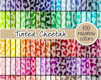100 imagens digitais de chita sem emendas, padrão de chita, fundo de safari arco-íris, estampa animal, leopardo, tons pastel neutros e brilhantes, clipart comercial.