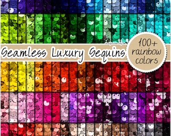 100 SEAMLESS sequin digital paper sequin sublimation design rainbow realistic disco texture glam sparkle background silver rose gold pattern