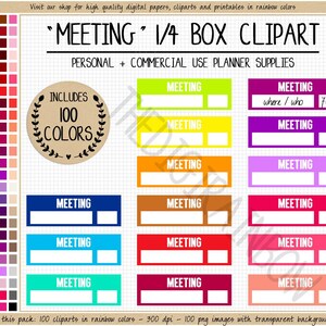 SALE 100 MEETING planner sticker work schedule appointment digital sticker virtual meeting time table online meeting clipart Goodnotes Erin