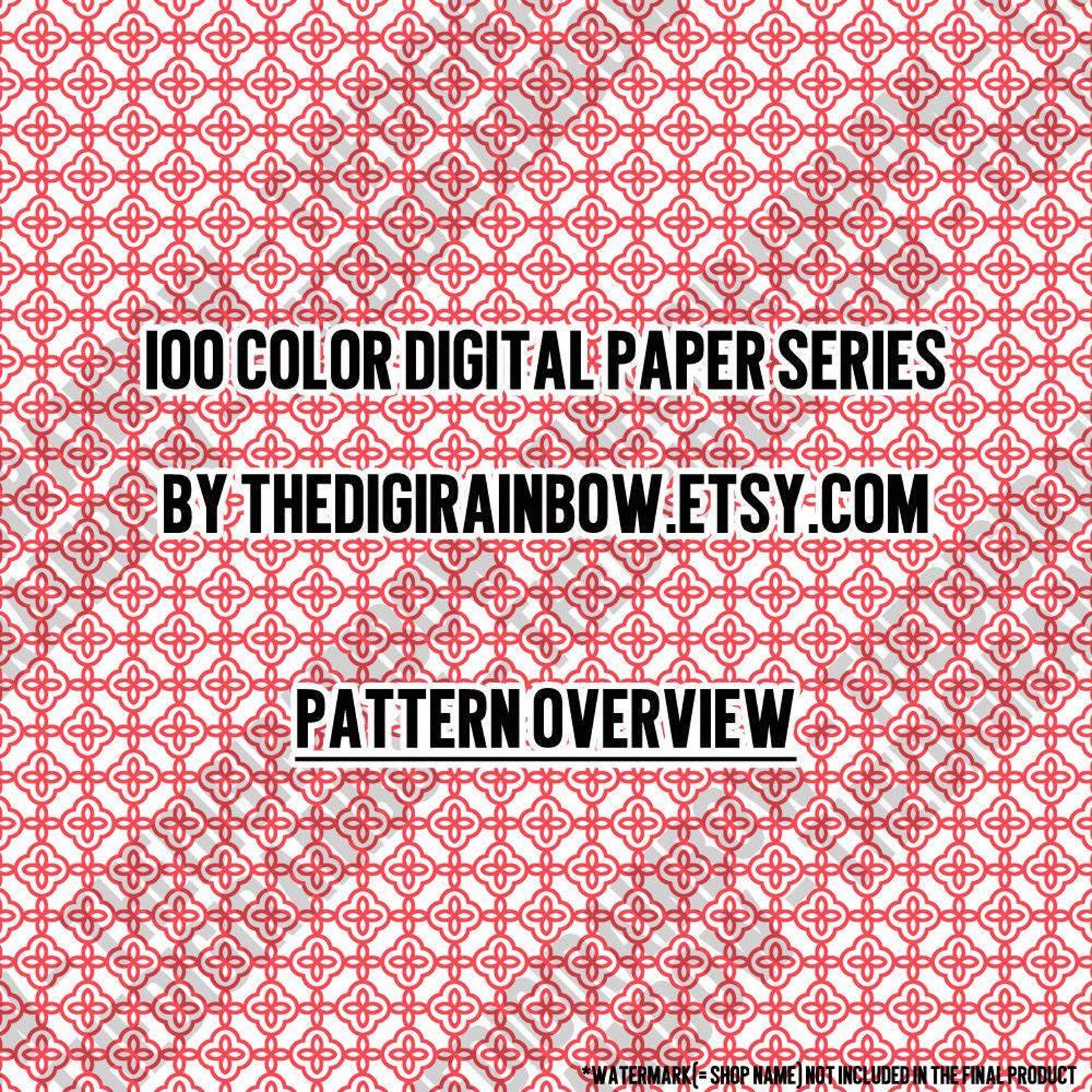 100 Moroccan Digital Paper Quatrefoil Digital Paper Rainbow Quatrefoil ...