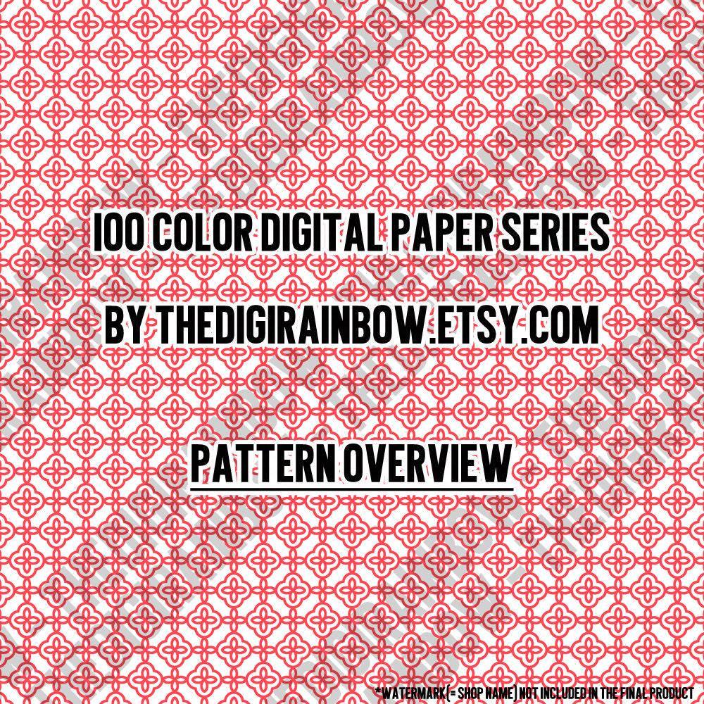 100 Moroccan Digital Paper Quatrefoil Digital Paper Rainbow Quatrefoil ...