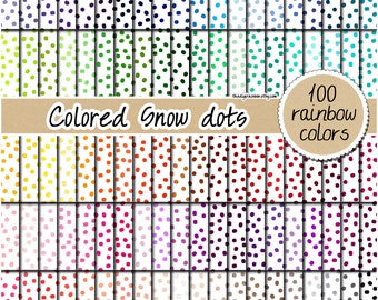 100 SEAMLESS confetti digital paper rainbow digital paper polka dot digital paper printable confetti pattern pastel paper background