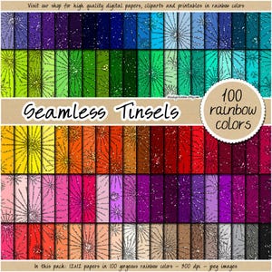 SALE 100 naadloze klatergoud digitaal papier kerst glitter patroon regenboog sprankelende textuur ster glamour achtergrond afdrukbare glitter sublimatie