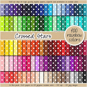 100 Sterne digitales Papier zum ausdrucken nahtlos weihnachtlich digital Papier weihnachten Clipart Papier pastell neutral hell dunkel zum ausdrucken
