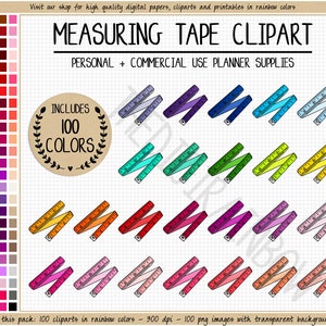 VERKOOP 100 meetlint clipart gewichtsverlies planner sticker regenboog afdrukbare sticker gewicht tracker dieet dagboek digitale gewichtsverlies grafiek