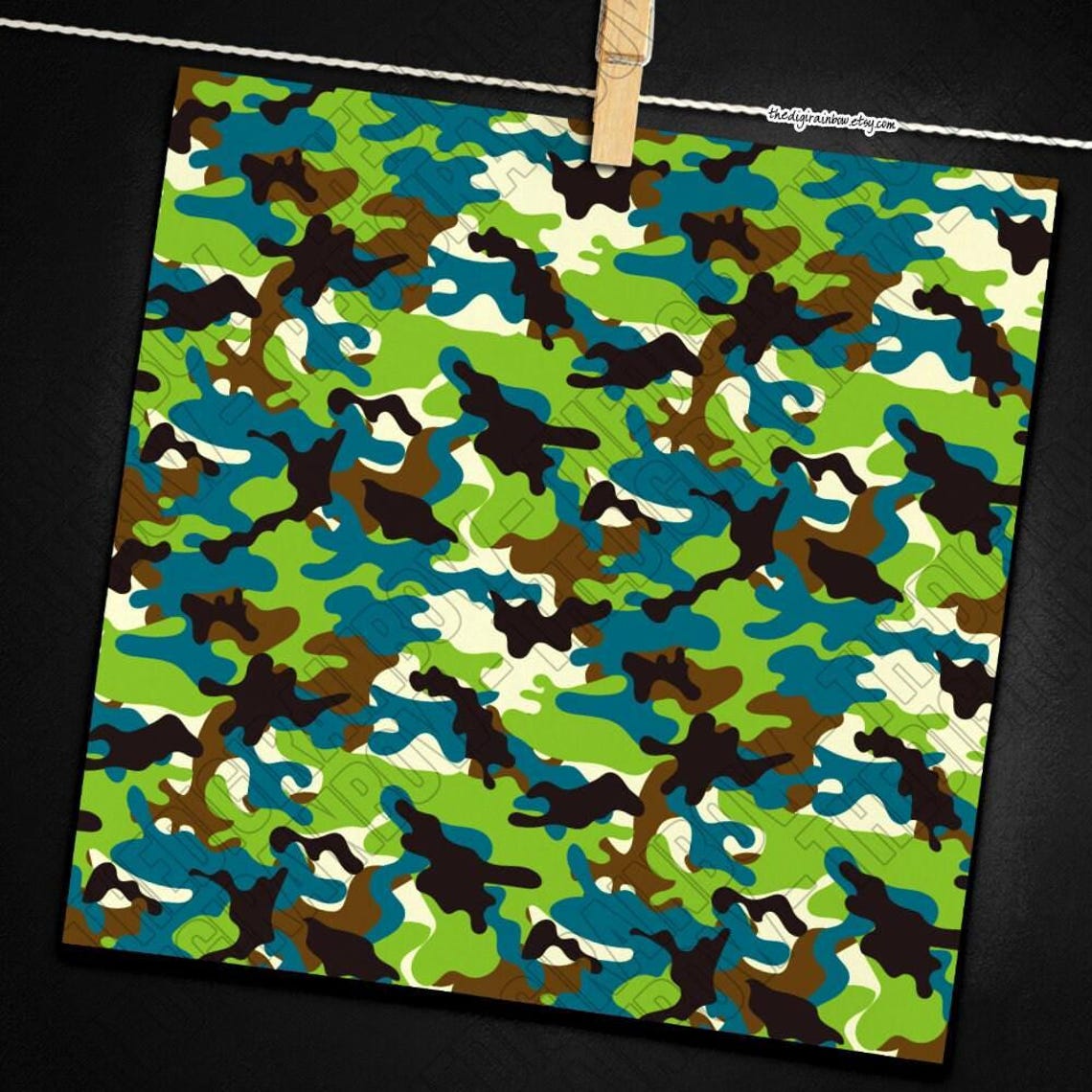 100 SEAMLESS Camo Digital Paper Military Camouflage Pattern US Army ...