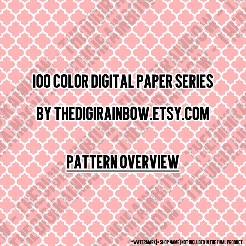 100 Moroccan Digital Paper Mosaic Digital Papers Rainbow Digital Paper ...