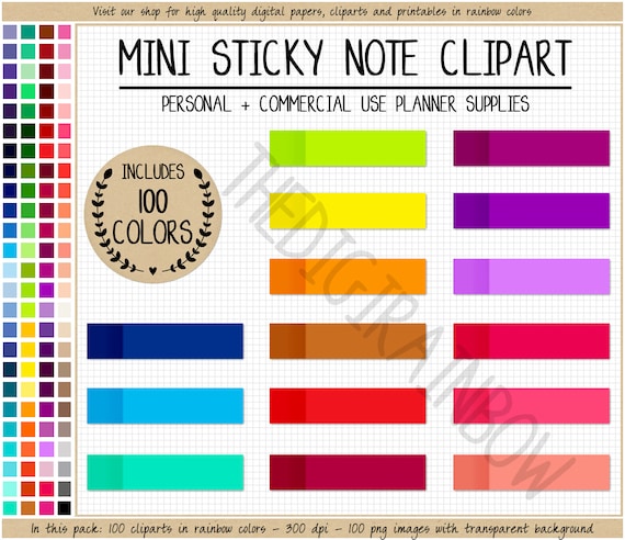 Set: Mini Sticky Notes Royalty Free SVG, Cliparts, Vectors, and