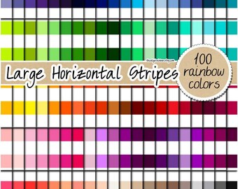 100 SEAMLESS large horizontal striped digital paper rainbow printable stripe paper scrapbooking kit stripe pattern seamless background