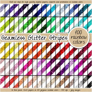 100 rayures de paillettes transparentes papier numérique motif de paillettes arc-en-ciel scintillant fond de paillettes paillettes imprimable rayures d'or usage commercial