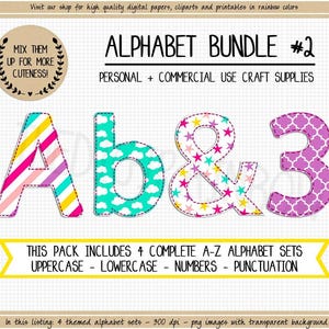 Pink Alphabet Star Alphabet Letters clipart girl alpha pack Lowercase Uppercase Numbers PNG sublimation quatrefoil Faux Applique purple font