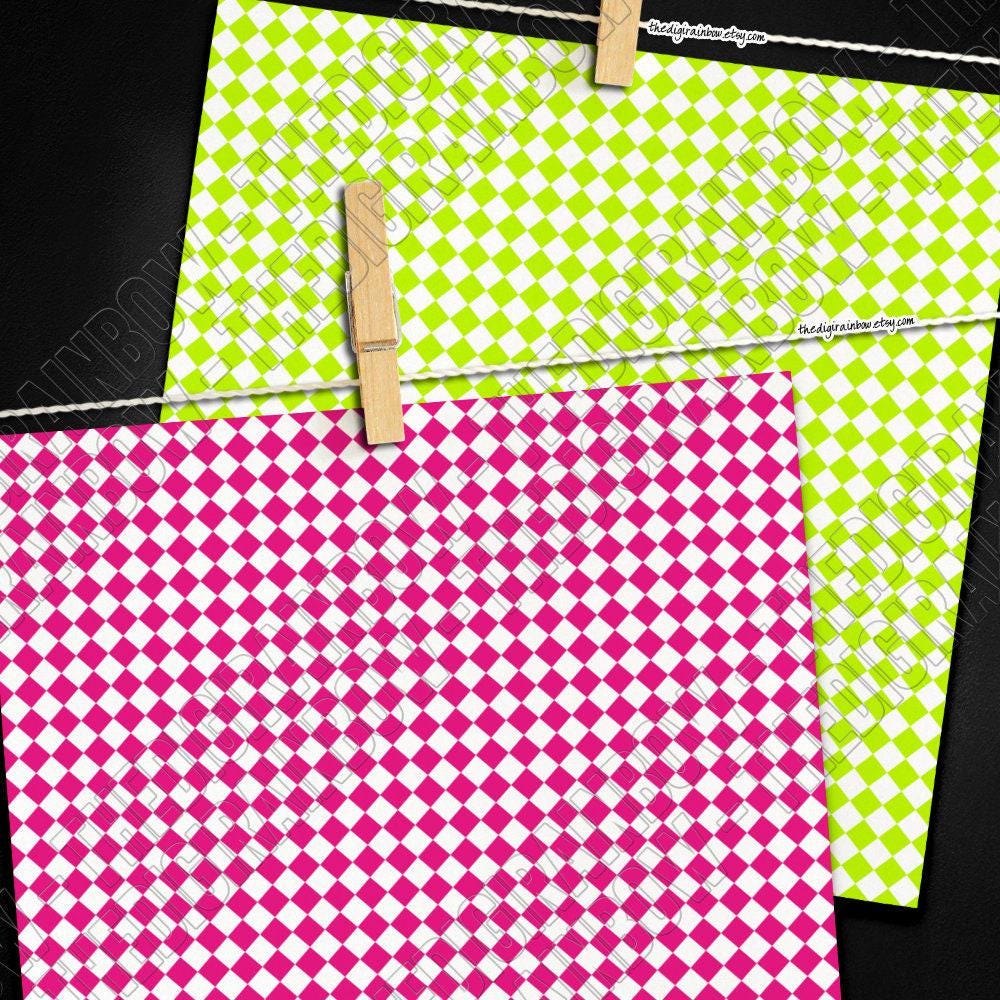100 Seamless Diagonal Checkerboard Digital Paper Checkers Pattern Dark ...