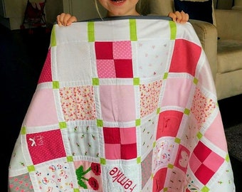 Custom Memory Quilt: Baby Clothes Keepsake, Heirloom Quilt