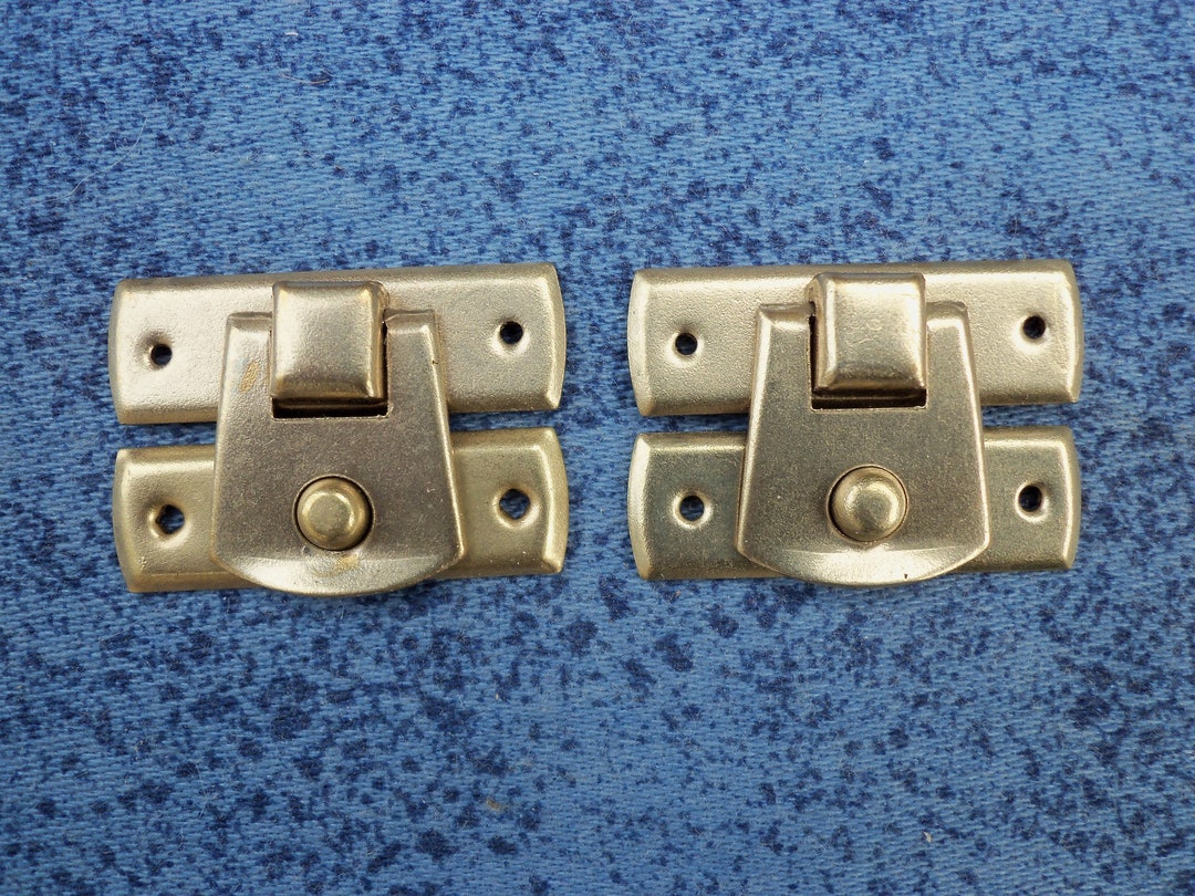 2pcs 30mm X 20mm Metal Latches for Box Lock Color Dull Gold N70 Etsy