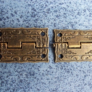 2 pcs 25mm x 24mm metal hinges jewelry box hinges decorative hinges p93
