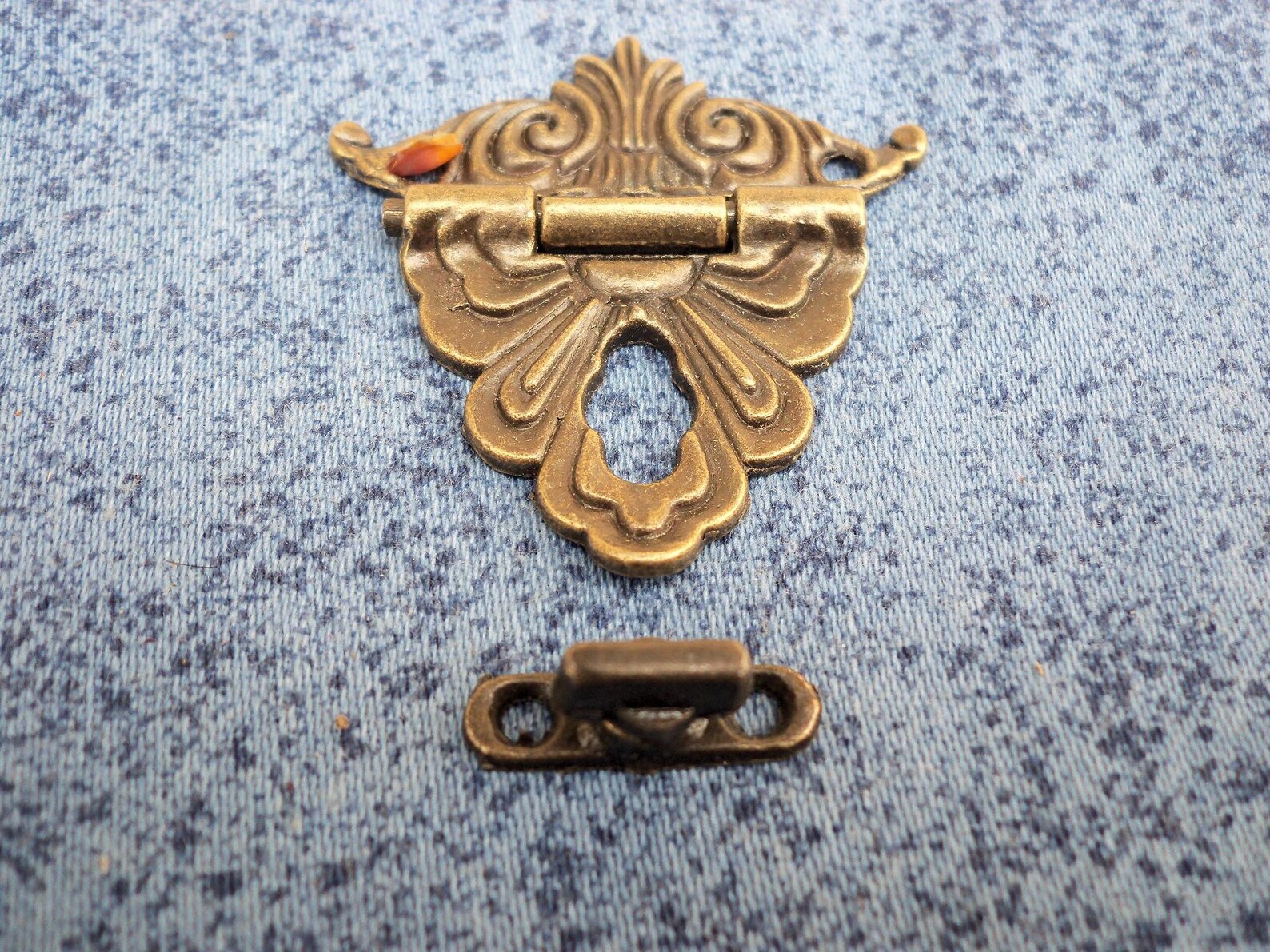 1pcs 55mm x 59mm metal latches for Box lock. color antique Etsy