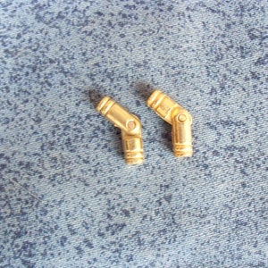 2個入り 金色金属製装飾ヒンジ 5 mm x 18 mm p74