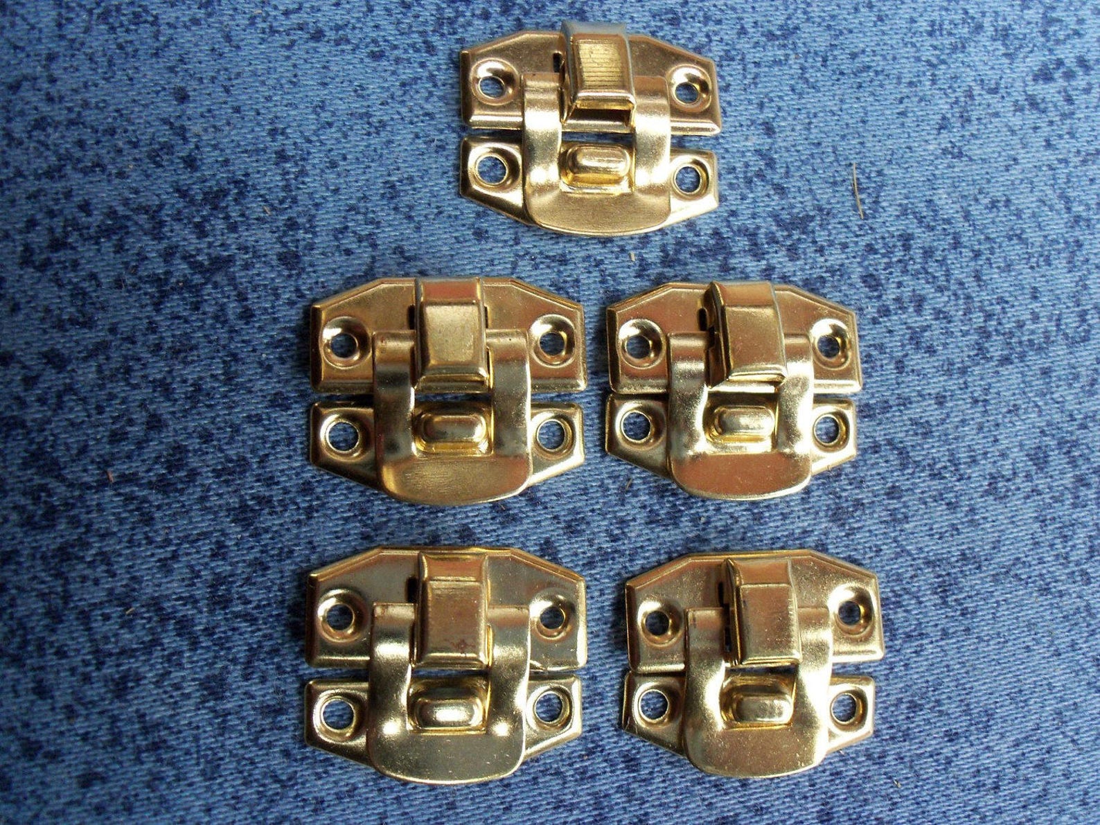 5 Set of 24mm X 19mm Metal Latches for Box Lockcolor Gold Etsy