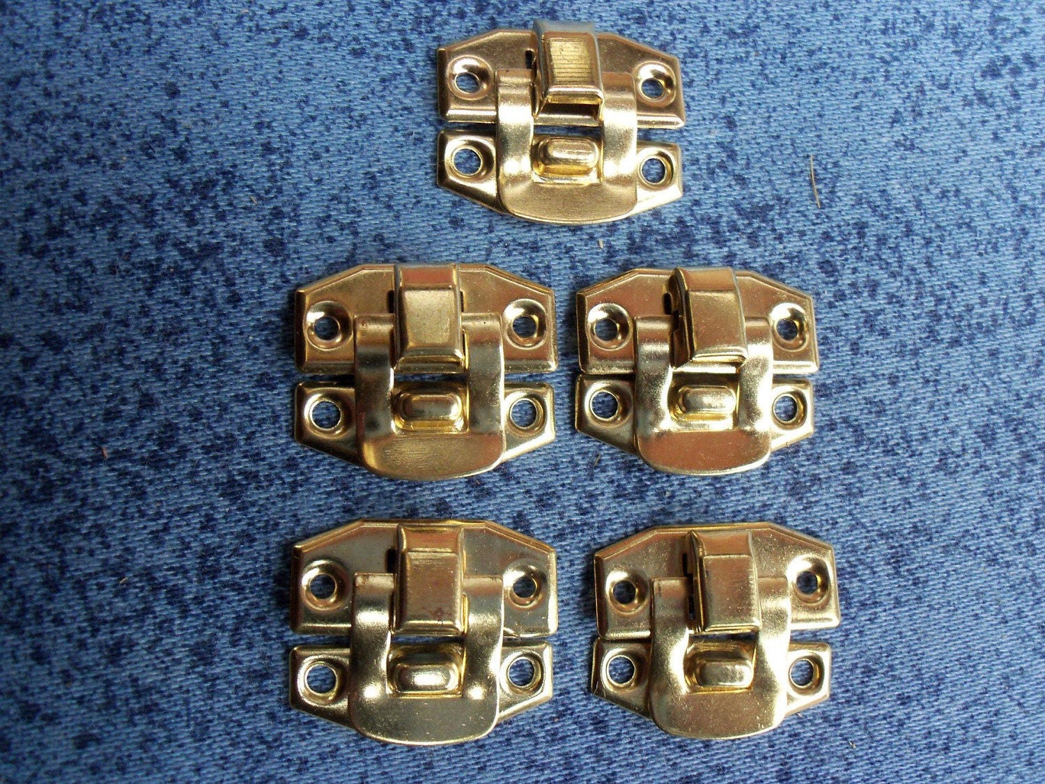 5 set of 24mm x 19mm metal latches for Box lockcolor gold Etsy