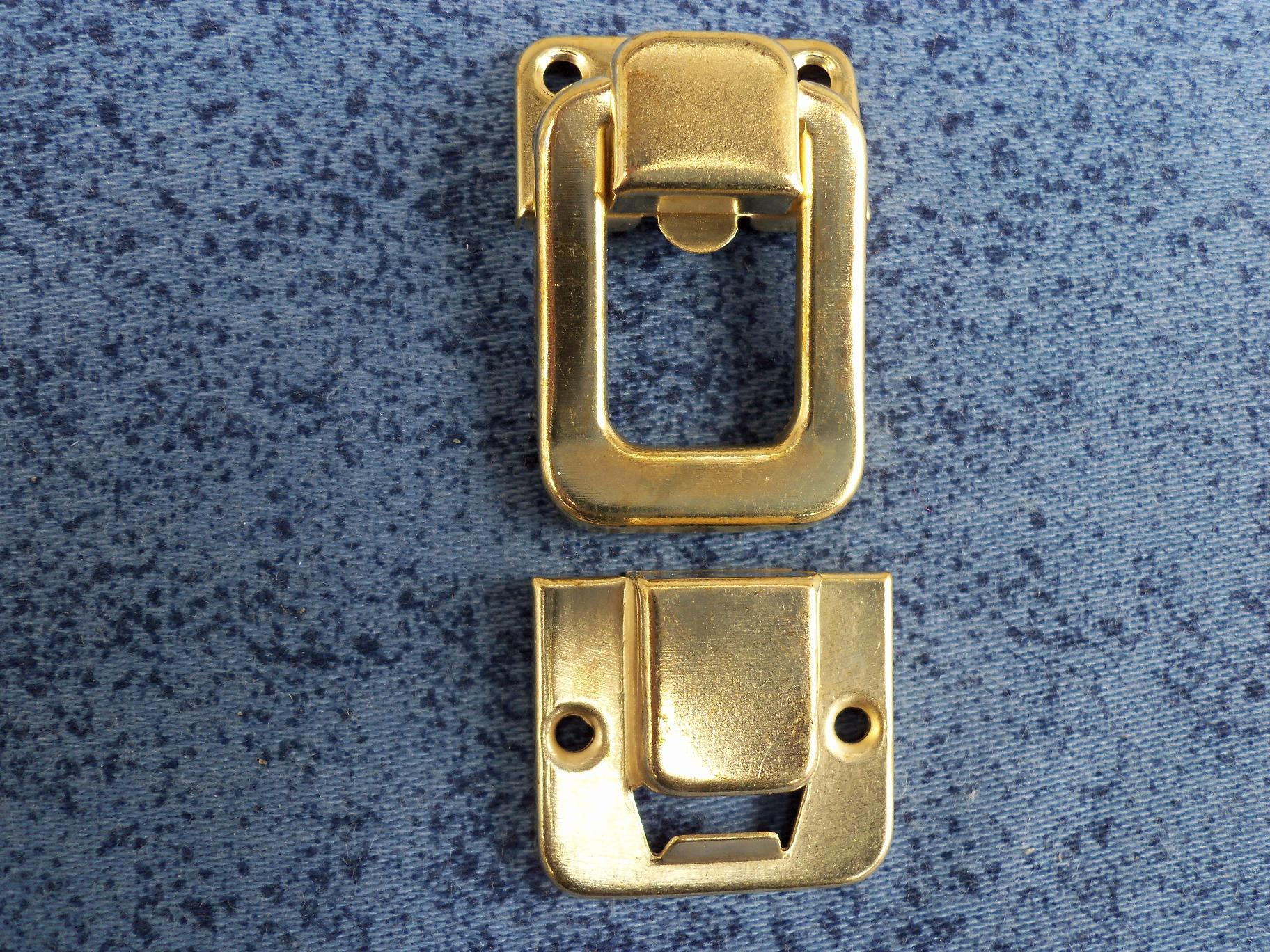 1 set of 25mm x 38mm metal latches for Box lockcolor gold Etsy