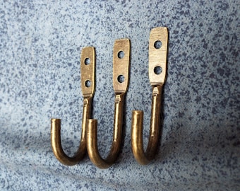 3pcs hanger hook for keys 50mm x 22mm. color antique brass. K18
