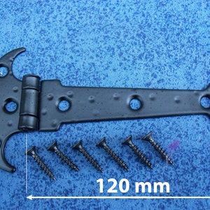 1pcs 120mm cabinet hinge black wrought p44