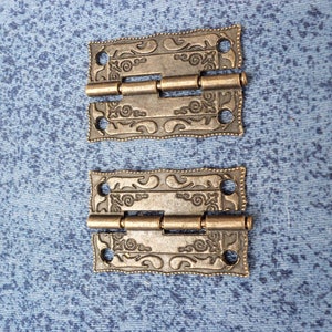2個 36 mm x 23 mm 金属ヒンジ ジュエリーボックスヒンジ 装飾 p91