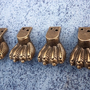 4pcs 12mm x 28mm metal legs box feet for box making n49
