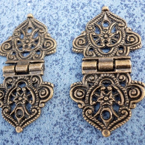 金属製装飾ヒンジ 2個入り 黒 30 mm х 17 mm p98 - Etsy 日本
