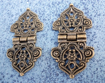 金属製装飾ヒンジ 2個入り 黒 30 mm х 17 mm p98 - Etsy 日本